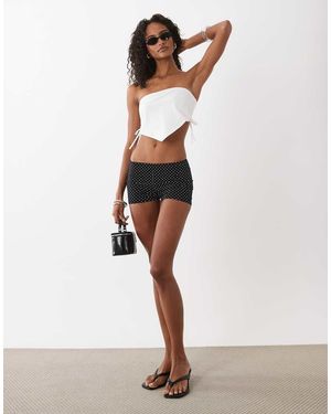 Motel Eunia Mini Shorts - White