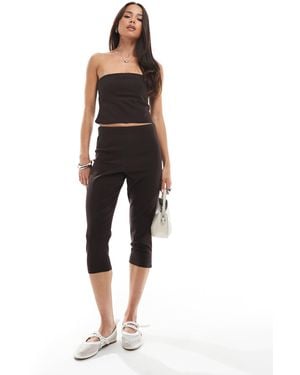 Miss Selfridge – capri-hose - Braun