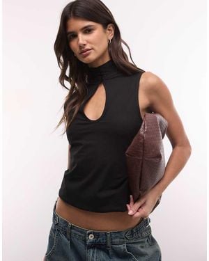 Weekday Top Con Dettaglio A Goccia - Nero