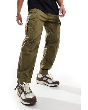 Superdry – weite fallschirmhose - Grün