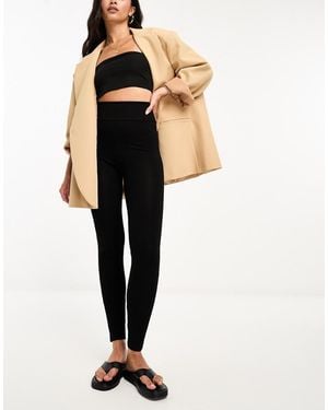 River Island High Waisted Leggings - Black