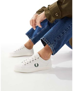 Fred Perry Zapatillas De Deporte Blancas Baseline De - Azul