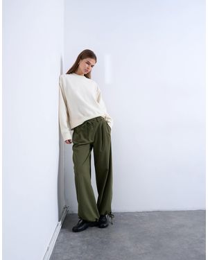 TOPSHOP Tailored Balloon Leg Jogger - White