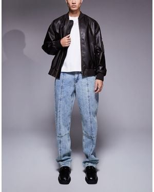 ASOS – weite jeans - Blau