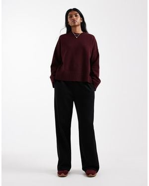 New Look Wide Leg jogger - Red