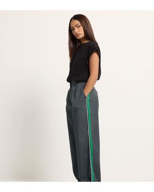 PixieGirl Petite Striped Formal Trousers - Grey