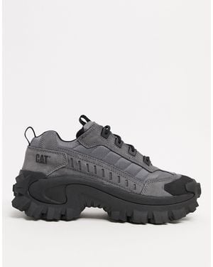 Caterpillar Cat Intruder Chunky Sole Trainers - Grey