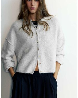 Pull&Bear Cardigan - White