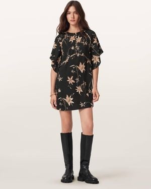 AllSaints – xena – kleid - Schwarz