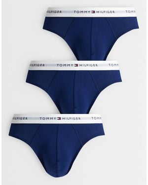 Tommy Hilfiger Signature Cotton 3 Pack Briefs - Blue