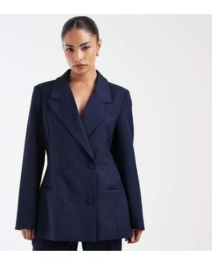 Vero Moda Double Breasted Tailored Blazer Co-ord - Blue