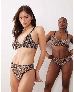 Lemonade Dolls Stretch Mesh Bralette - Brown