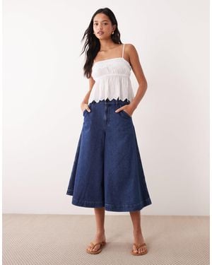 ARKET Denim Culottes - Blue
