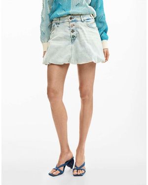 Desigual Short Denim Skirt - Blue
