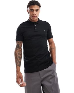 French Connection French Connection Short Sleeve Polo Shirt - Black
