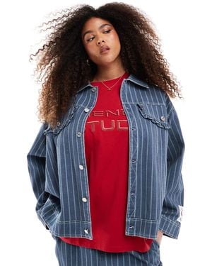 Renee Studio Renée studio plus – exklusive oversize-jacke - Rot