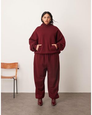 ARRANGE Curve – hochwertige oversize-jogginghose - Rot