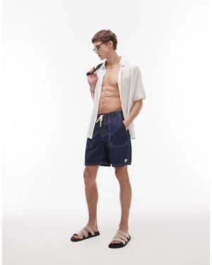 Rhythm – fatigue-jam-shorts aus nylon - Blau