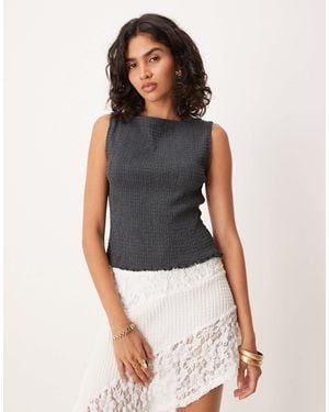 ASOS Mix & Match Textured Tank Top - Blue