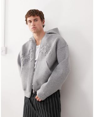 Weekday – simon – scuba-kapuzenjacke - Grau