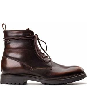 Base London Brunel Eyelet Boot - Brown