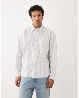 SELECTED 100% Cotton Long Sleeve Shirt - White