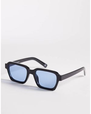 Reclaimed Vintage Unisex Square Sunglasses With Blue Lens