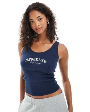 Superdry Athletic Essentials Graphic Vest Top - Blue