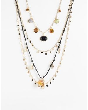 Reclaimed Vintage Layered Necklace - White