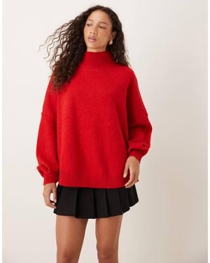 Vrg Grl High Collared Long Sleeve Sweater