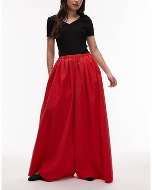 ASOS Pantalon très large - Rouge