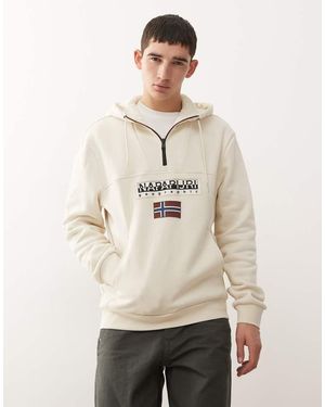 Napapijri Burgee 1/4 Zip Jacket - Natural
