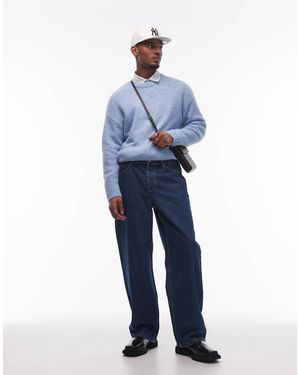 TOPMAN Ruimvallende Jeans - Blauw