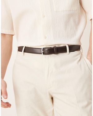 Mango Leather Belt - Natural