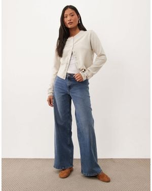 JDY Petite Vanessa Wide Leg Jeans - Blue