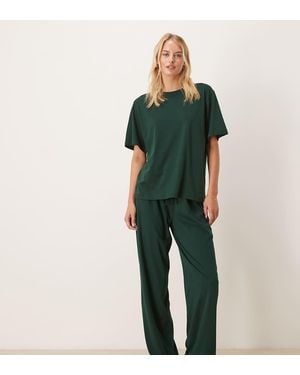 ASOS Asos Design Tall Mix & Match Cotton Pyjama Trousers - Green