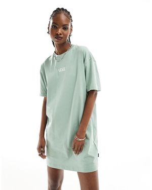 Vans Centre Logo T-shirt Dress - Green