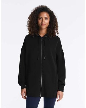 Oysho Long Jacket With Modal - Black