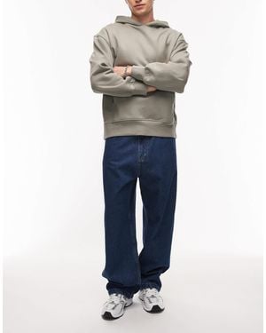 Carhartt – brandon – locker und gerade geschnittene jeans - Blau
