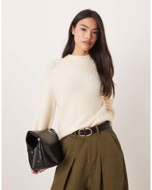 Glamorous – lockerer oversize-strickpullover - Natur