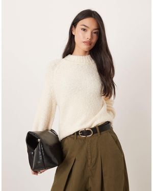 Glamorous Oversized baggy Fit Knit Sweater - Natural