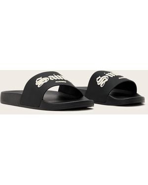 AllSaints Saints & Sinners Logo Slides - Natural