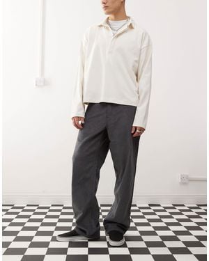 Vans – check-5 – locker geschnittene chinohose aus cord - Weiß