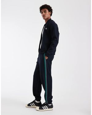 Fred Perry Trainingsbroek Met Gestreepte Bies - Blauw