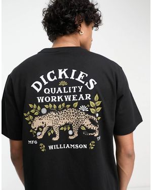 Dickies Fort Lewis Tiger Back Print T-shirt - Black