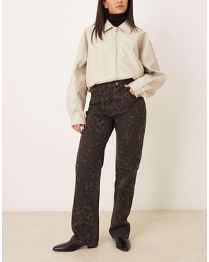 Abercrombie & Fitch Curve Love Relaxed 90S Fit Jeans - Natural