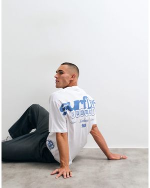 ASOS – oversize-t-shirt - Weiß