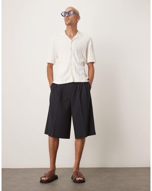 ASOS – elegante oversize-bermudashorts - Weiß