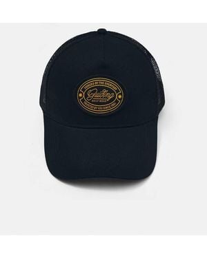 Pull&Bear Truckerpet Met Geborduurde Patch - Blauw
