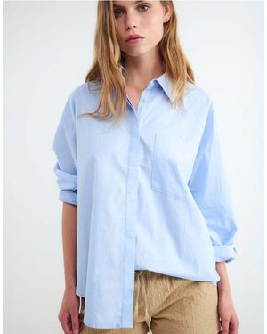 Balmohk Camisa Azul Clásico